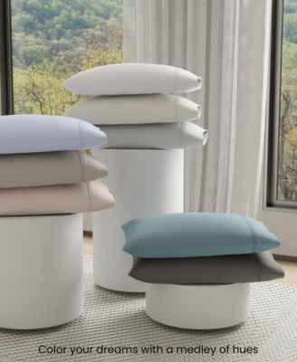 400 Thread Count Wrinkle Resistant Cotton Sateen Pillowcase Pair, King