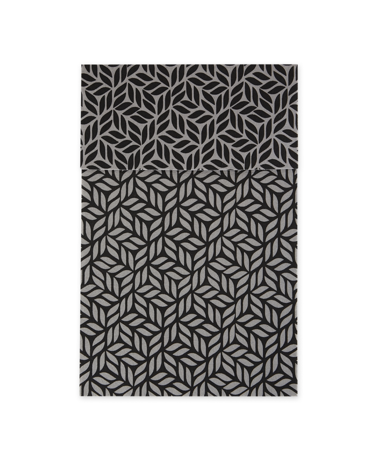Design Imports Fridge Liner Collection Non-adhesive, Cut To Fit, 12x24", Gray Abstract Leaf, 6 Piece In Gray Abstract Leaf
