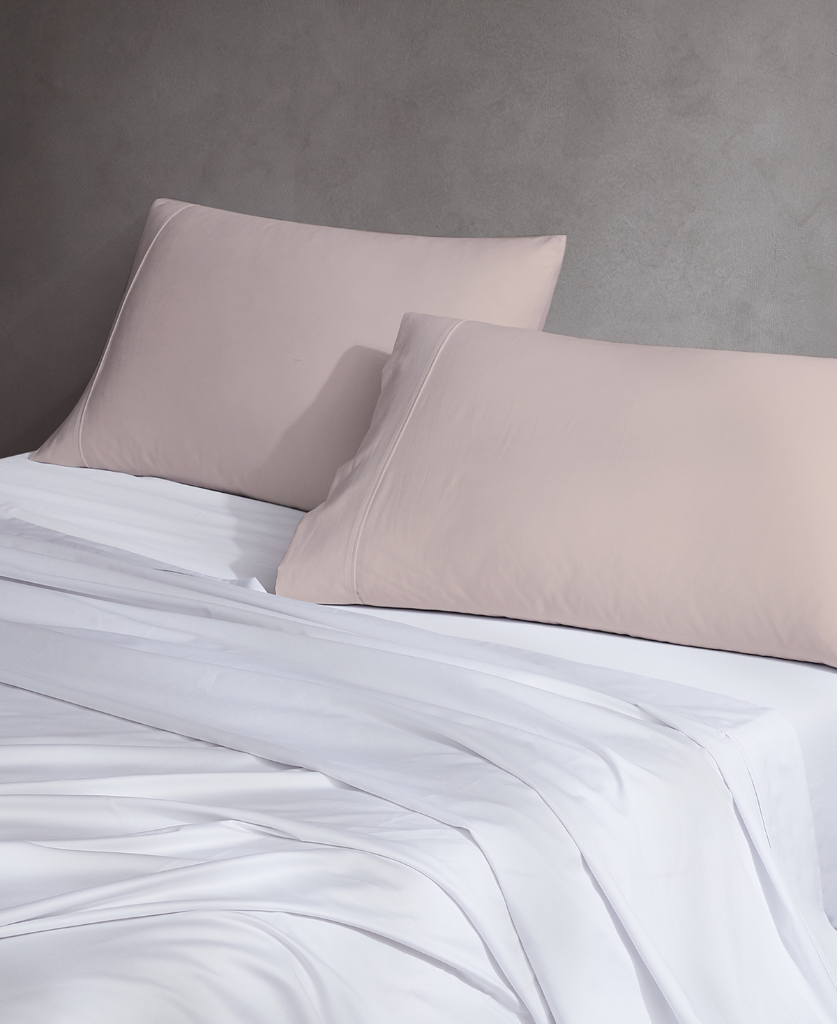 Purity Home 400 Thread Count Cotton Sateen 2 Pc Pillowcase King In Taupe 1