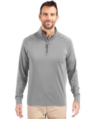 Cutter & Buck Men's Adapt Eco Knit Stretch Quarter Zip Pullover