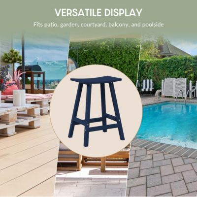 Outdoor Patio Adirondack Counter Height Stool Chair Set of 2