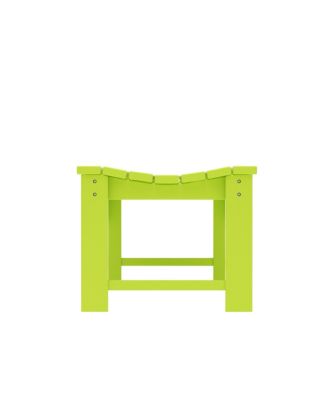 Backless All-Weather Outdoor Bench for Patio Garden