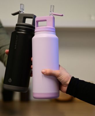 Alpine Flip 'N Sip Insulated, Leakproof Water Bottle with Straw, 40 OZ-2pk