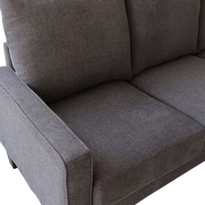 Modern Living Room Furniture Sofa In Dark Fabric