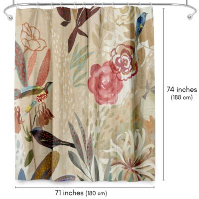 Floral Shower Curtain by PI Creative Art, 71" x 74"