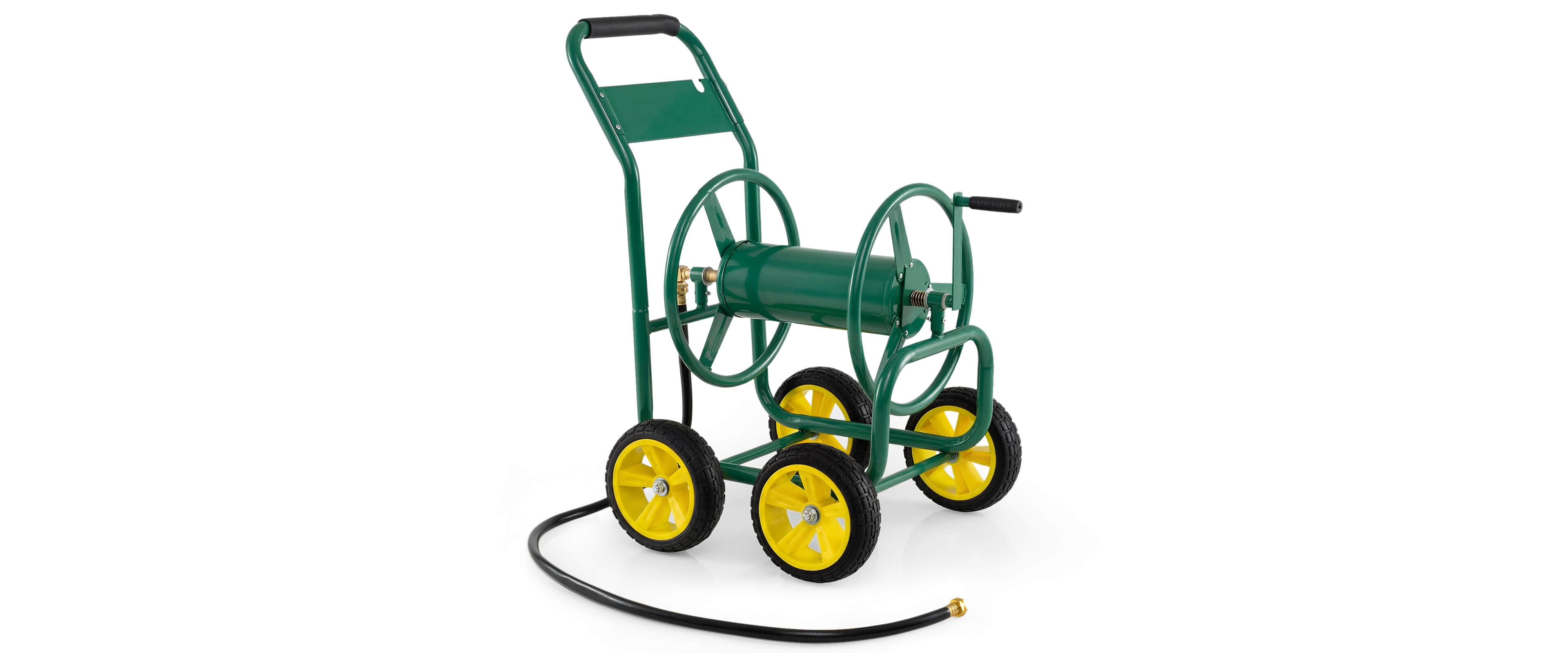Garden Hose Reel Cart Holds 330ft of 3/4"or 5/8" Hose 400ft of 1/2" Hose