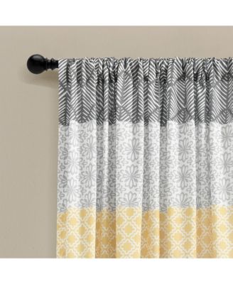 Bohemian Stripe Window Curtain Panels