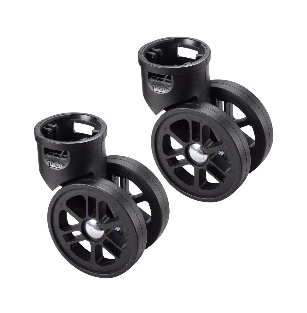 2Pcs 2" Swivel Replacement Wheels 360 Degree Rotate Caster for Aw Makeup Case - Black