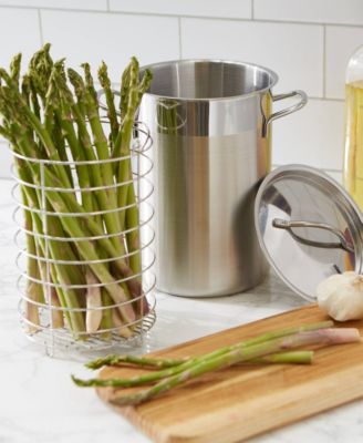 Endurance 18/8 Stainless Steel 8"x6"x9" Asparagus Steamer Pot Lid