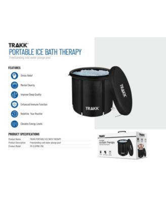 Portable Ice Bath Tub Therapy with Cover - 150 Gallon Freestanding Cold Water Plunge Pool, Cold Plunge Tub Recovery Bath