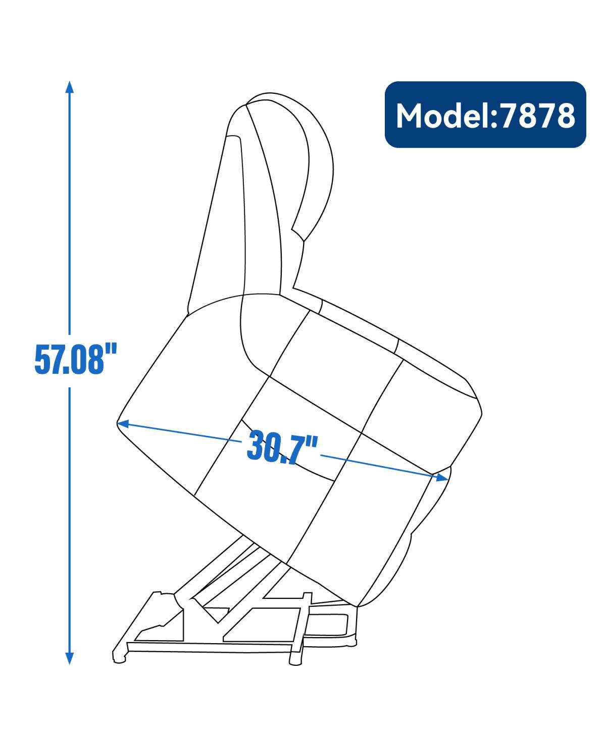 Simplie Fun Black Leather Power Lift Recliner with Heat Massage
