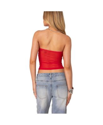 Women's Celestia Sheer Mesh Tube Top