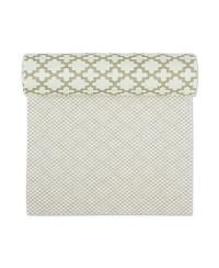 Fridge Shelf Liner Collection Non-Adhesive, Cut to fit, Machine Washable, 12x120", Cream Lattice, 2 Piece