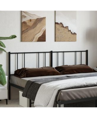 Metal Headboard Black 76"