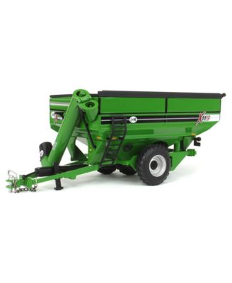 1/64 Green JandM X-Tended Reach Grain Cart with Tandem Walking Duals