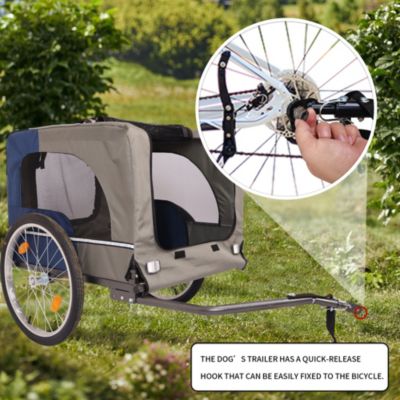 Tangkula Dog Bike Trailer with Safety Features