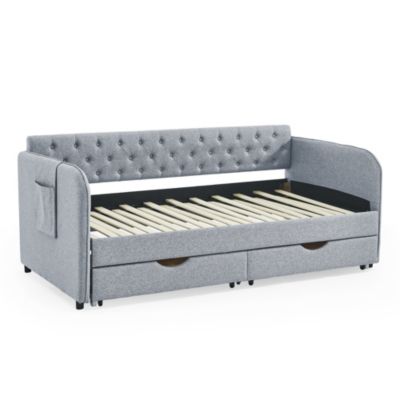 Streamdale Upholstered Daybed with Trundle and Storage_Drawers