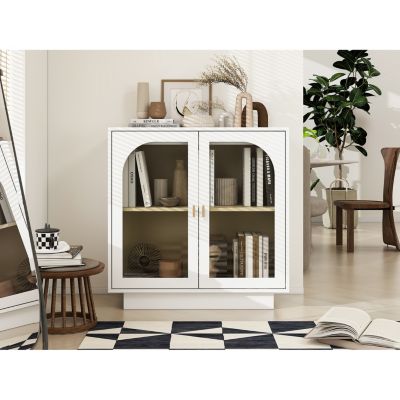 Streamdale Storage Cabinet With Acrylic Door For Living Room, Dining Room, Study