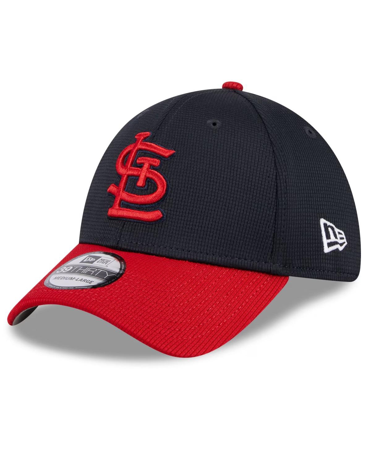 Men's Navy St. Louis Cardinals 2024 Batting Practice 39THIRTY Flex Hat - Red