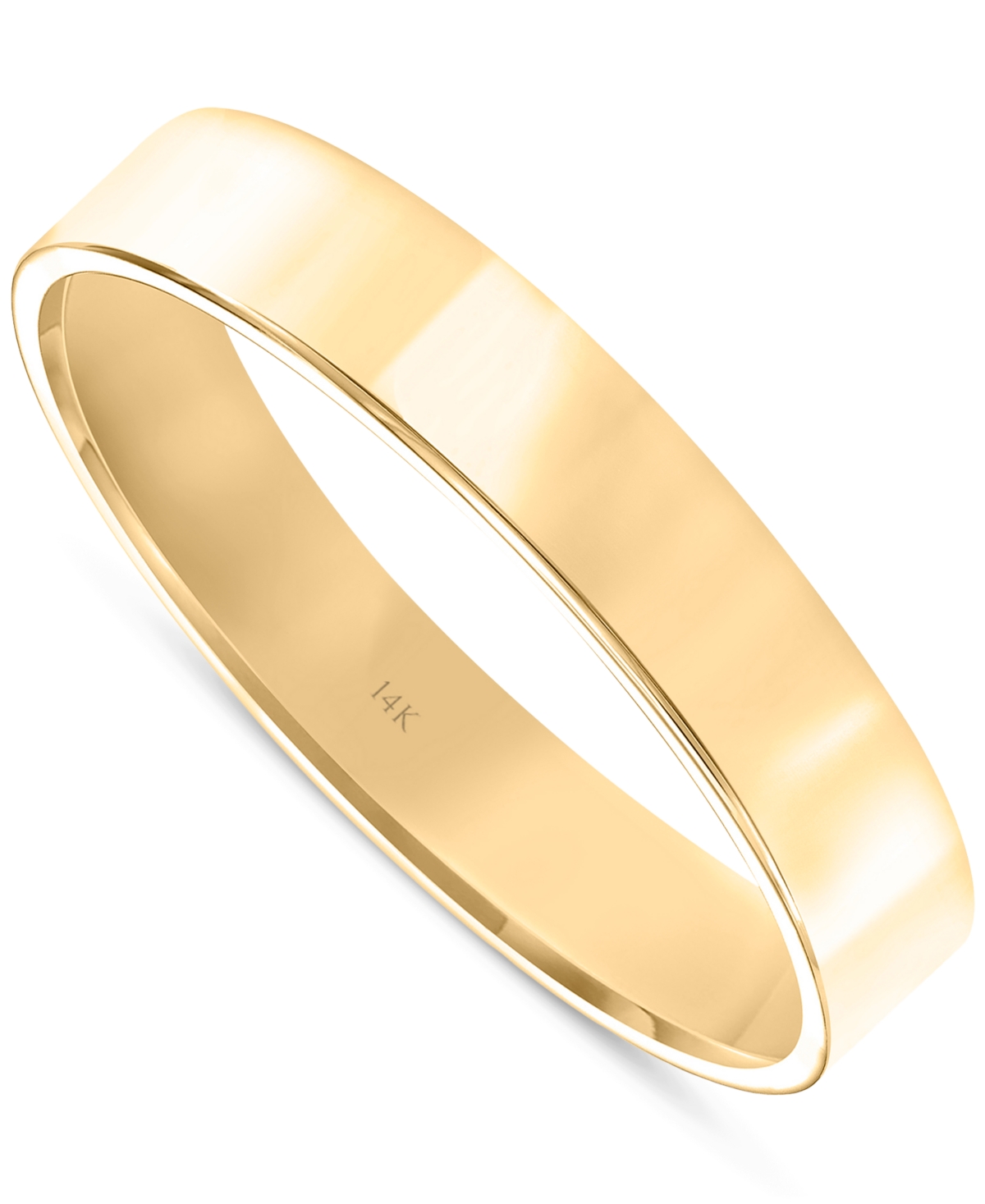 Frederick Goldman Flat Profile Comfort Fit Wedding Band in 14k Gold - White Gold
