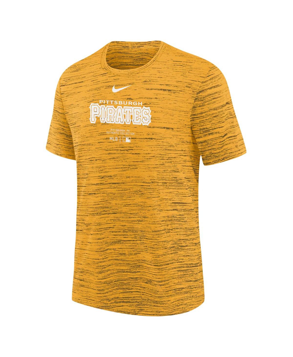 Nike Big Boys and GirlsPittsburgh Pirates Authentic Collection Practice Performance T-Shirt - Gold