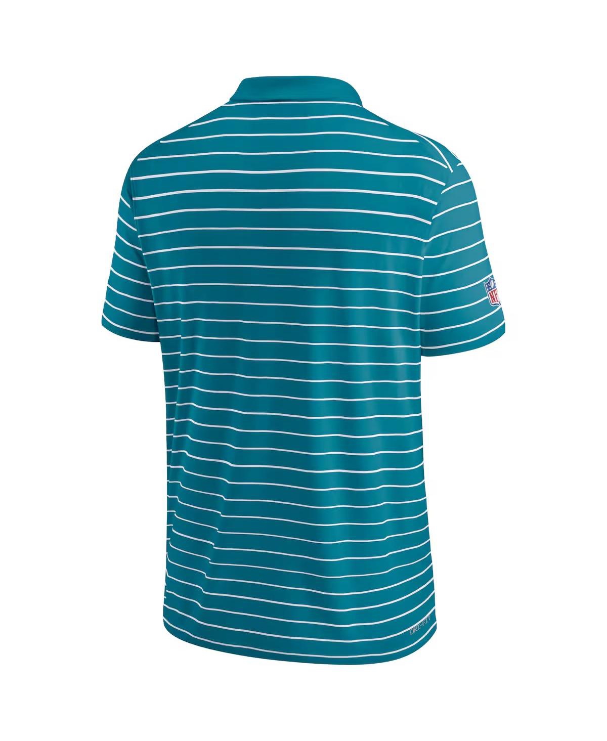 Fanatics Nike Men's Teal Jacksonville Jaguars 2022 Sideline Lock Up Victory Performance Polo In Teal,white