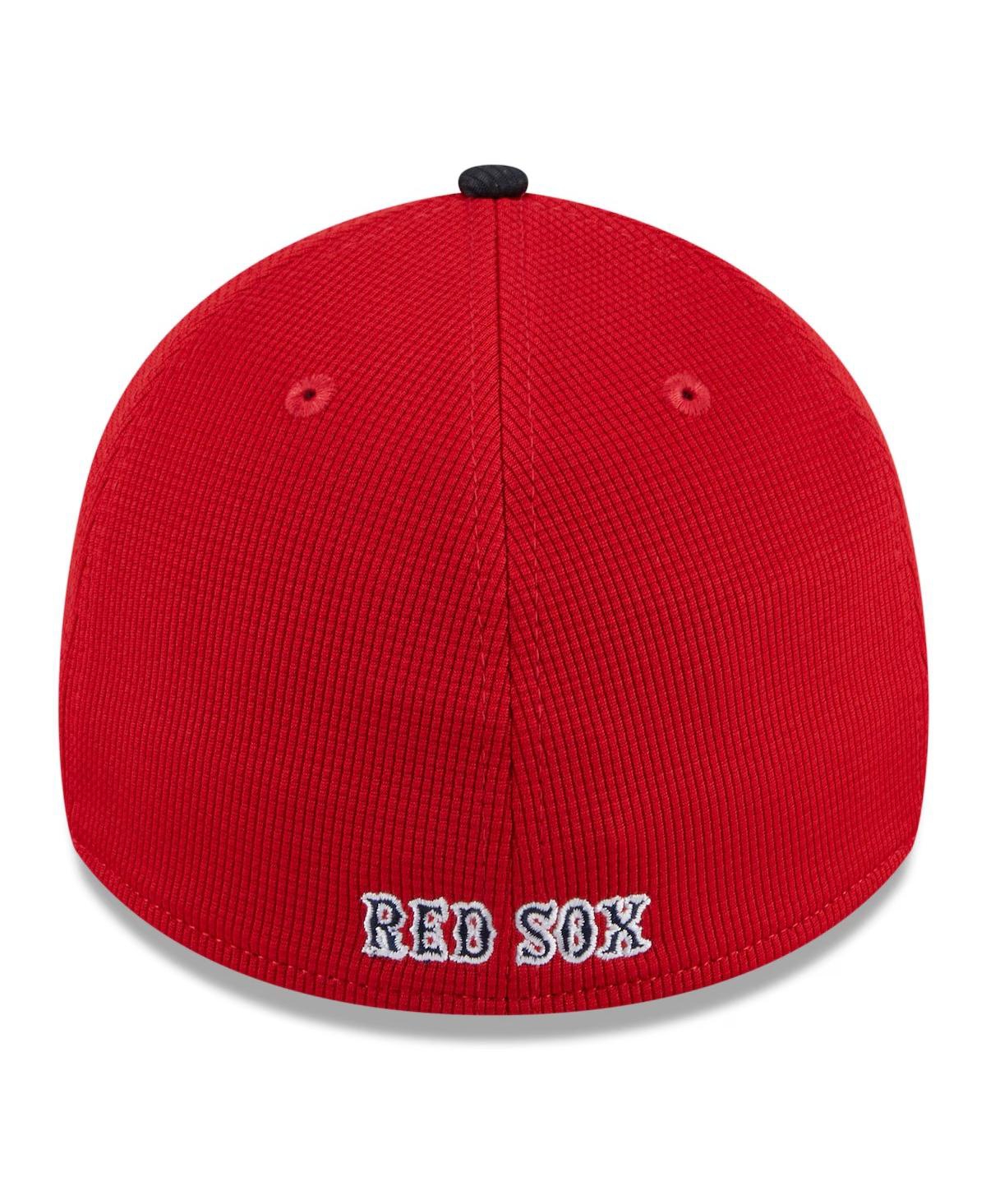 Shop New Era Men's Red Boston Red Sox 2024 Batting Practice 39thirty Flex Hat In Navy