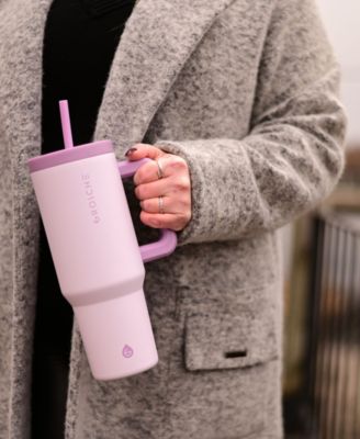 40oz Insulated Tumbler with Straw and Handle, 2pk