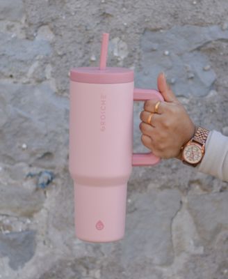 40oz Insulated Tumbler with Straw and Handle, 2pk