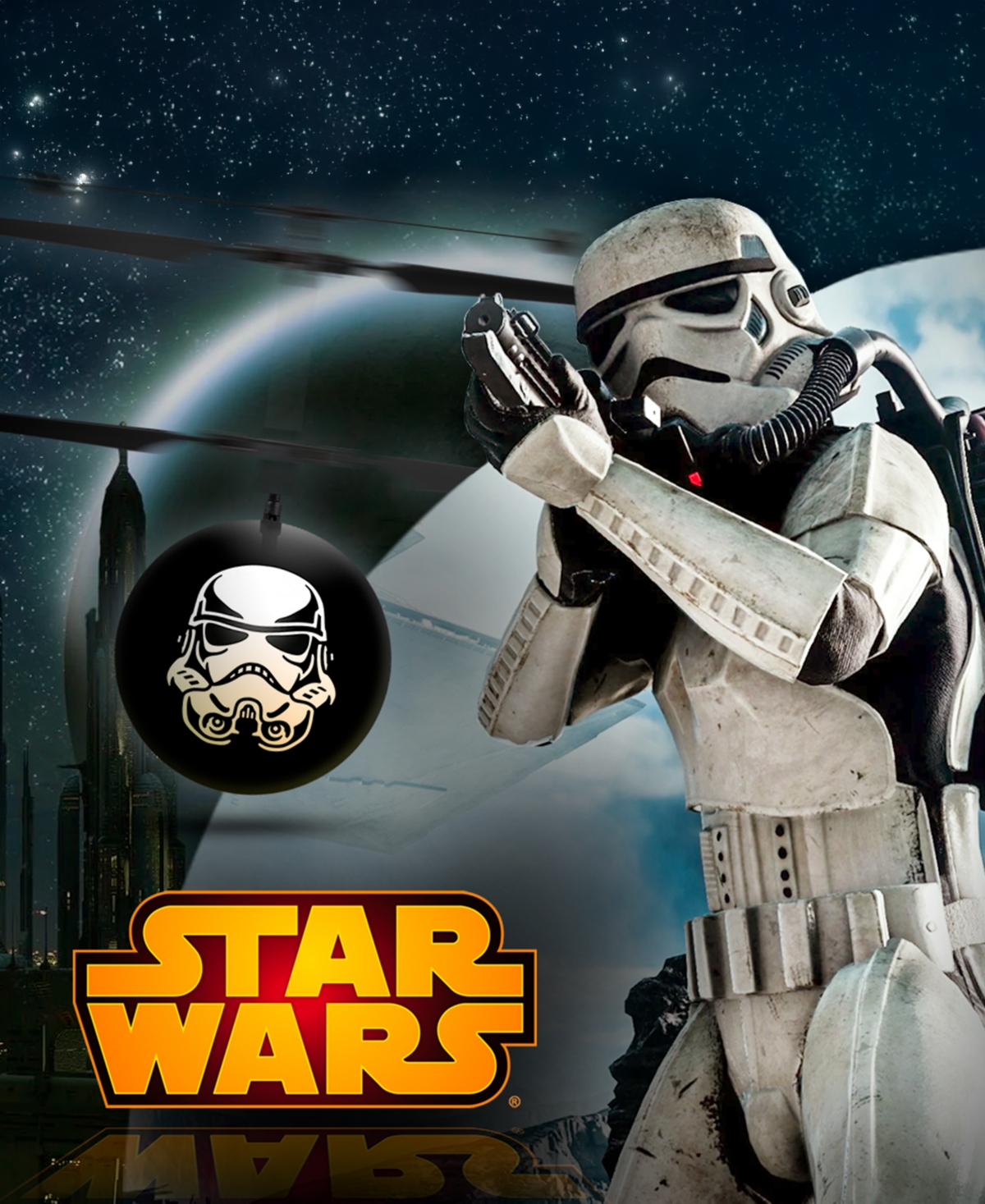 World Tech Toys Star Wars Stormtrooper Ir Ufo Ball Helicopter In Multi
