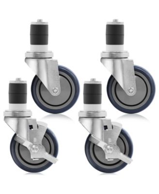 30 x 24 Inch Stainless Steel Table w/ 4 Casters, NSF Commercial Kitchen Work & Prep Table