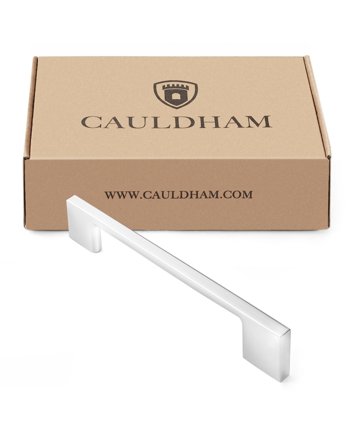 Cauldham 10 Pack Solid Kitchen Cabinet Pulls Handles (5