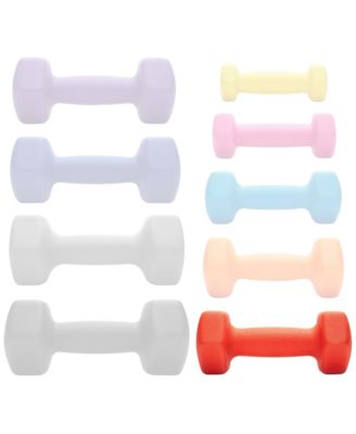 Neoprene Dumbbell Hexagon Hand Weights, 5 lb Pair - 10 lb Total