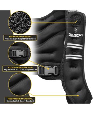 Weighted Workout Vest 12 LB, Strength Training Fitness Body Weight Vest