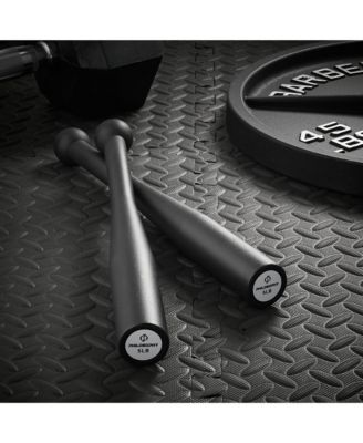 5 LB Indian Clubs Pair- Weighted Steel Exercise Club Bells Set, Arm Strength Trainer, 10 LB Total