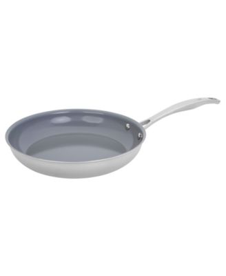 HENCKELS Clad H3 Ceramic Nonstick 2-Piece Stainless Steel Ceramic Nonstick Frying Pan Set 