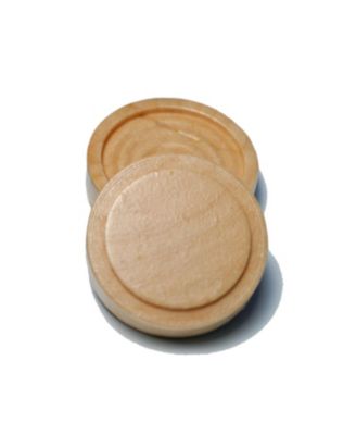 Old School Brown and Natural Wooden Checkers Set -11.75 in.