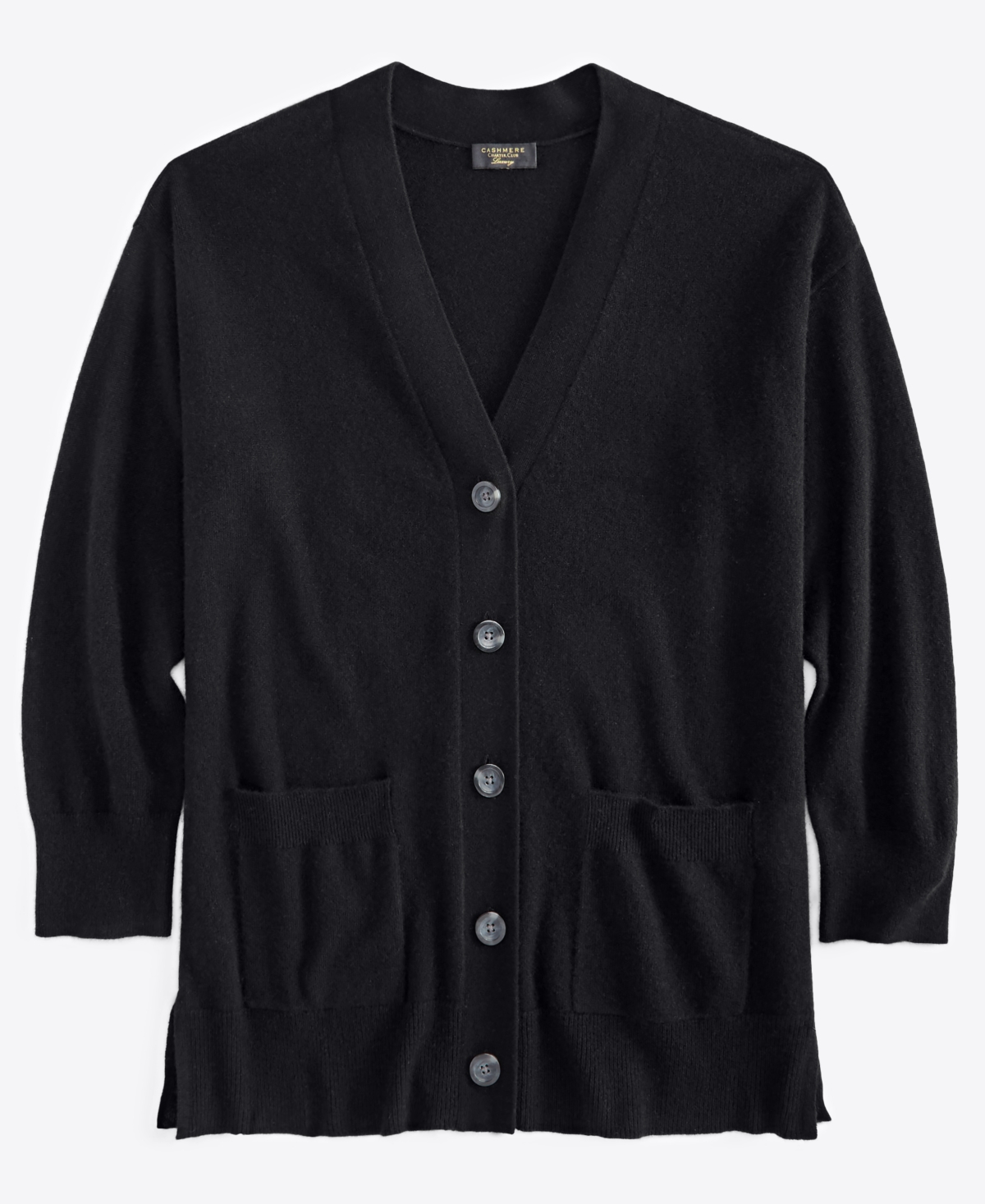 Charter Club Plus Size Cashmere Button-Front Cardigan, Created for Macy's