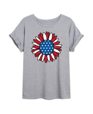 Trendy Juniors Sunflower Graphic Oversized Tee