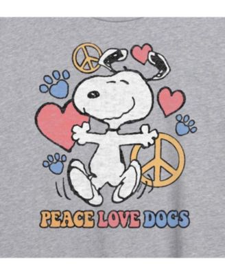 Trendy Juniors Peanuts Dog Graphic Oversized Tee
