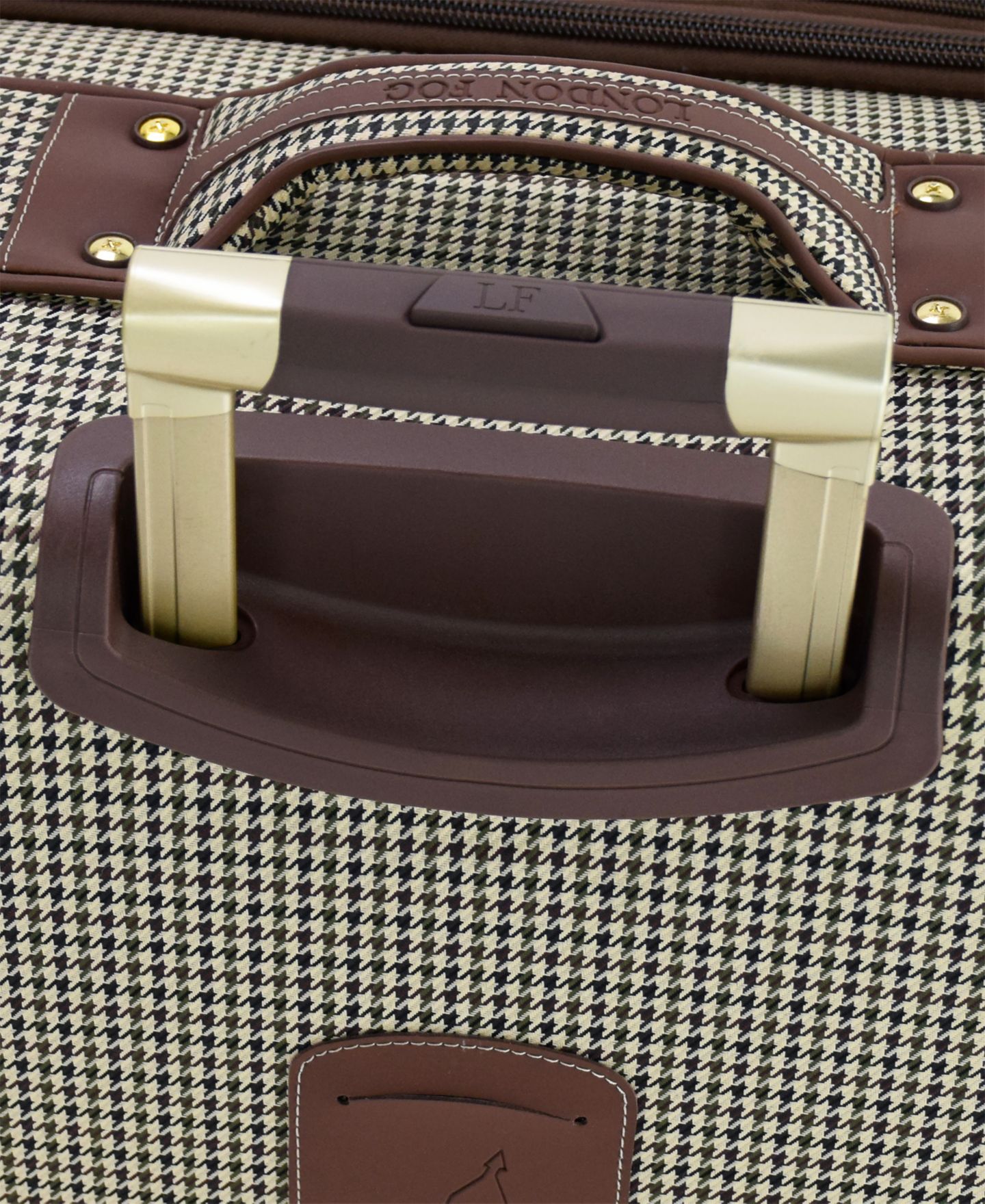 Чемоданы London Fog Cambridge Luggage Collection, цвет: Чёрный белая гусиная лапка — фото 10