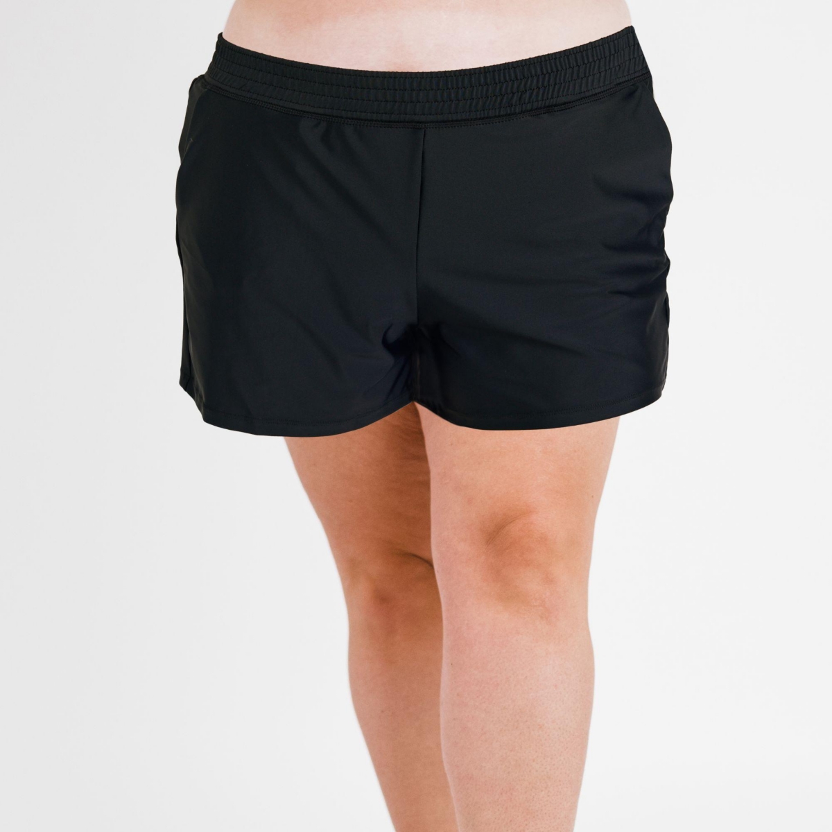 Calypsa Plus Size Classic Fit Swim Shorts With Panty