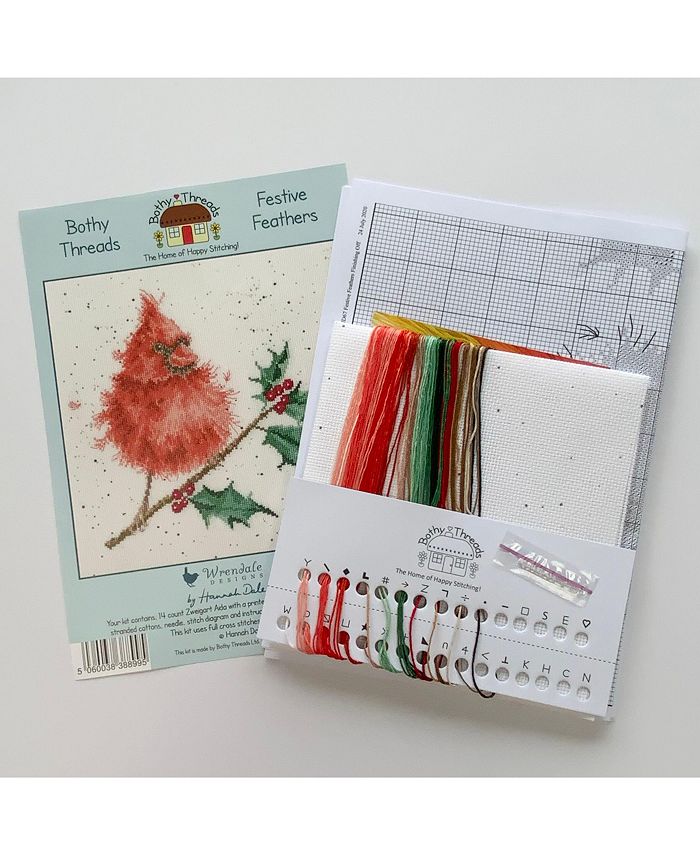 Bothy Threads Festive Feathers XHD67 Counted Cross Stitch Kit - Macy's