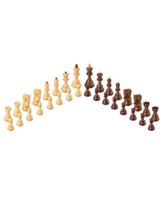 Zagreb Chess Pieces, Acacia and Boxwood