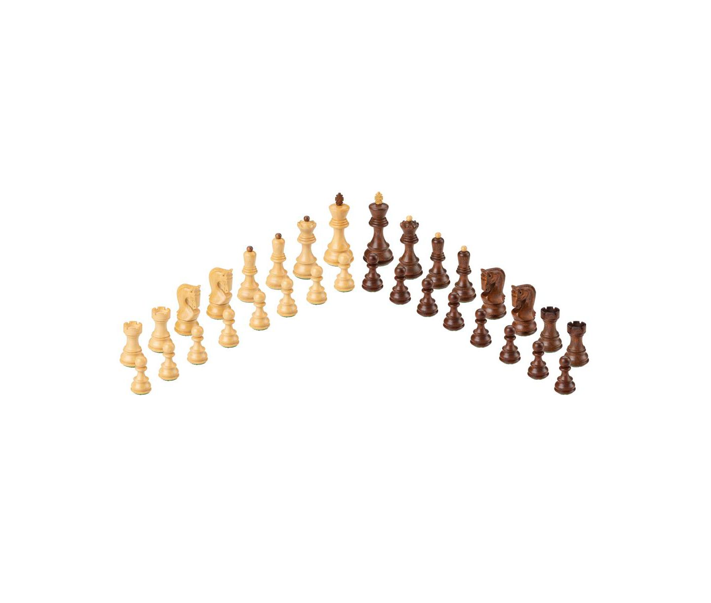 Шахматный набор Bobby Fischer Zagreb турнирный из акации и самшита, 32 фигуры, от 14 лет, цвет: Acacia And Boxwood — фото 2