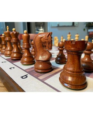 Zagreb Chess Pieces, Acacia and Boxwood