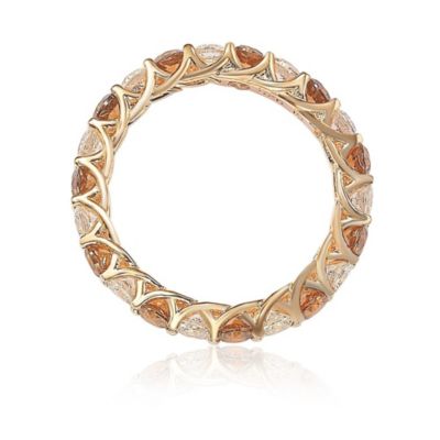 Cubic Zirconia Eternity Band Ring in Sterling Silver