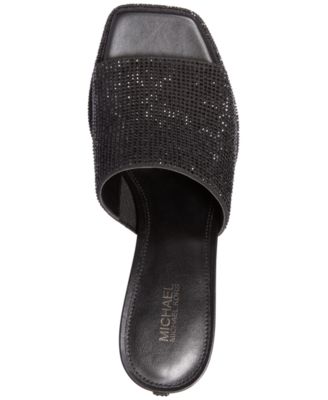 Michael Kors Women's Lara Embellished Kitten-Heel Sandals - Macy's