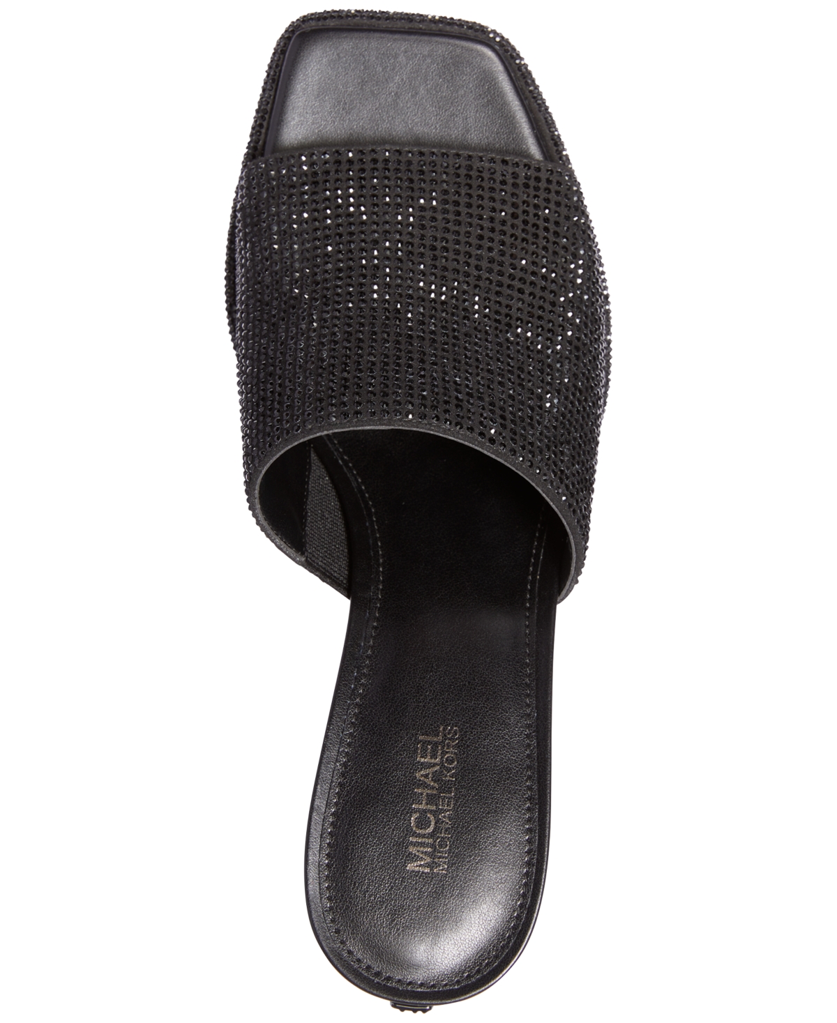 Michael Michael Kors Women's Lara Embellished Kitten-Heel Sandals - Jet Black Hot Fix