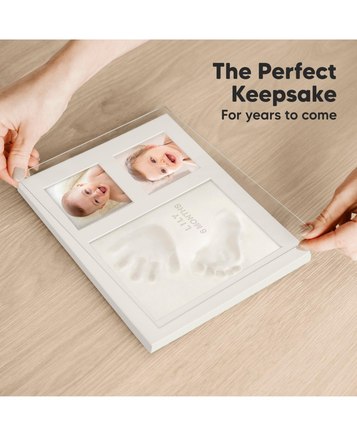 KeaBabies Solo Baby Hand and Footprint Kit, Baby Keepsake Picture Frames, Baby Handprint Kit, Newborn Baby Girl, Boy Gifts